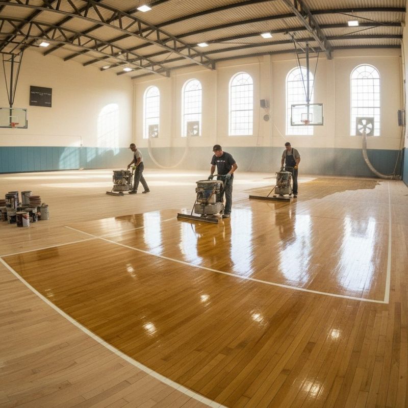 Gym Floor Refinishing